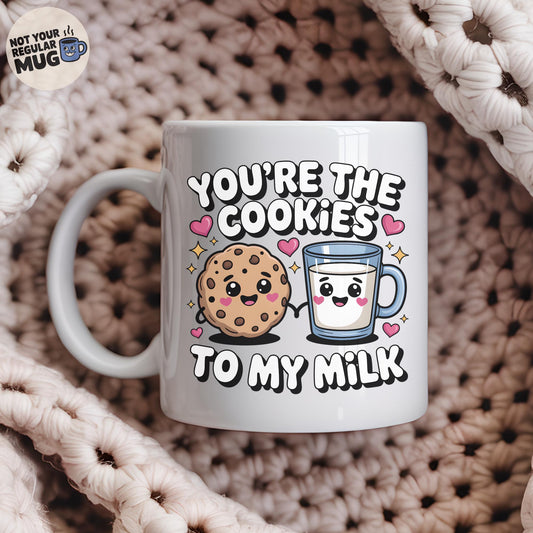 You’re The Cookies To My Milk Valentine’s Day Mug