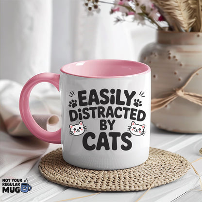 Easily Distracted by Cats Mug