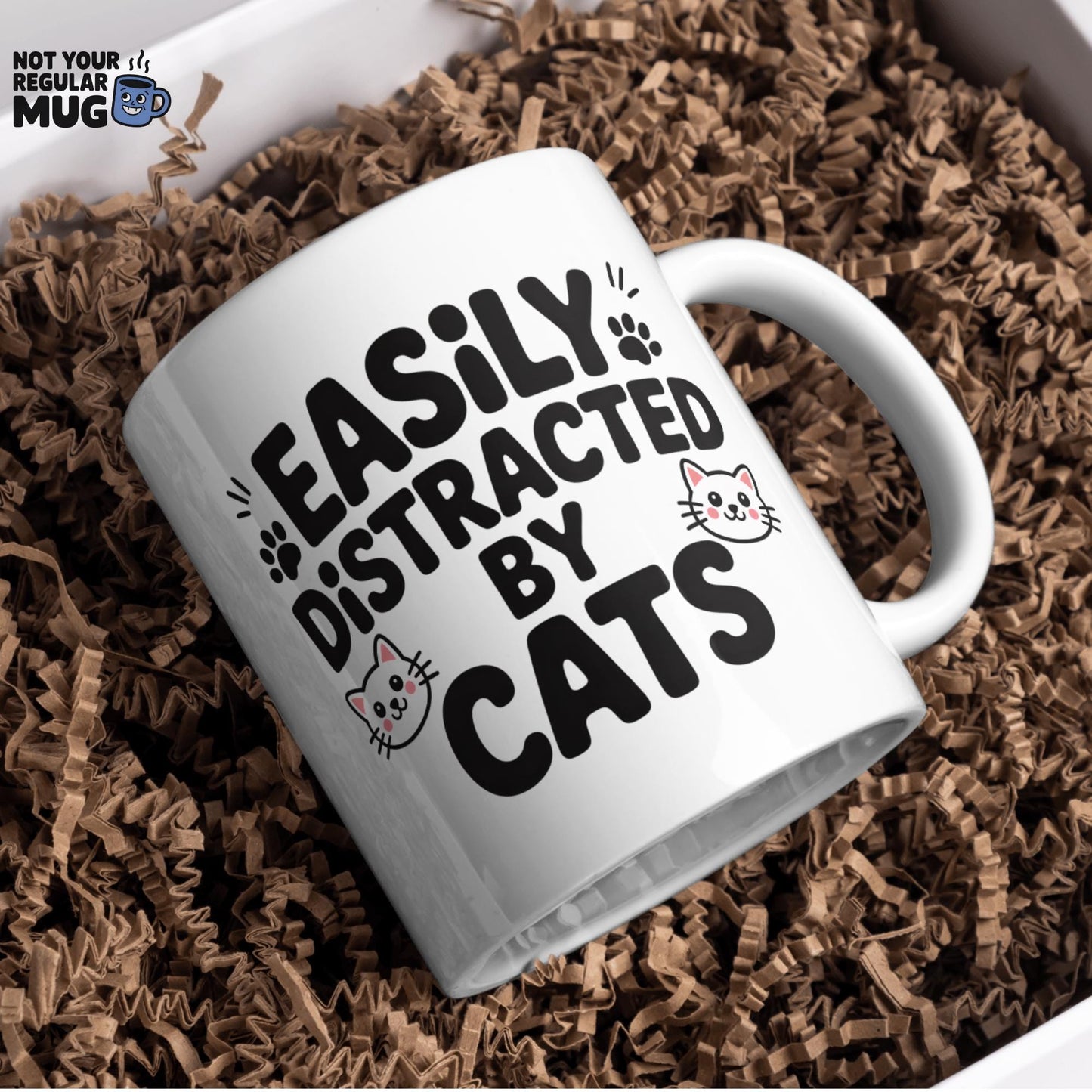 Easily Distracted by Cats Mug