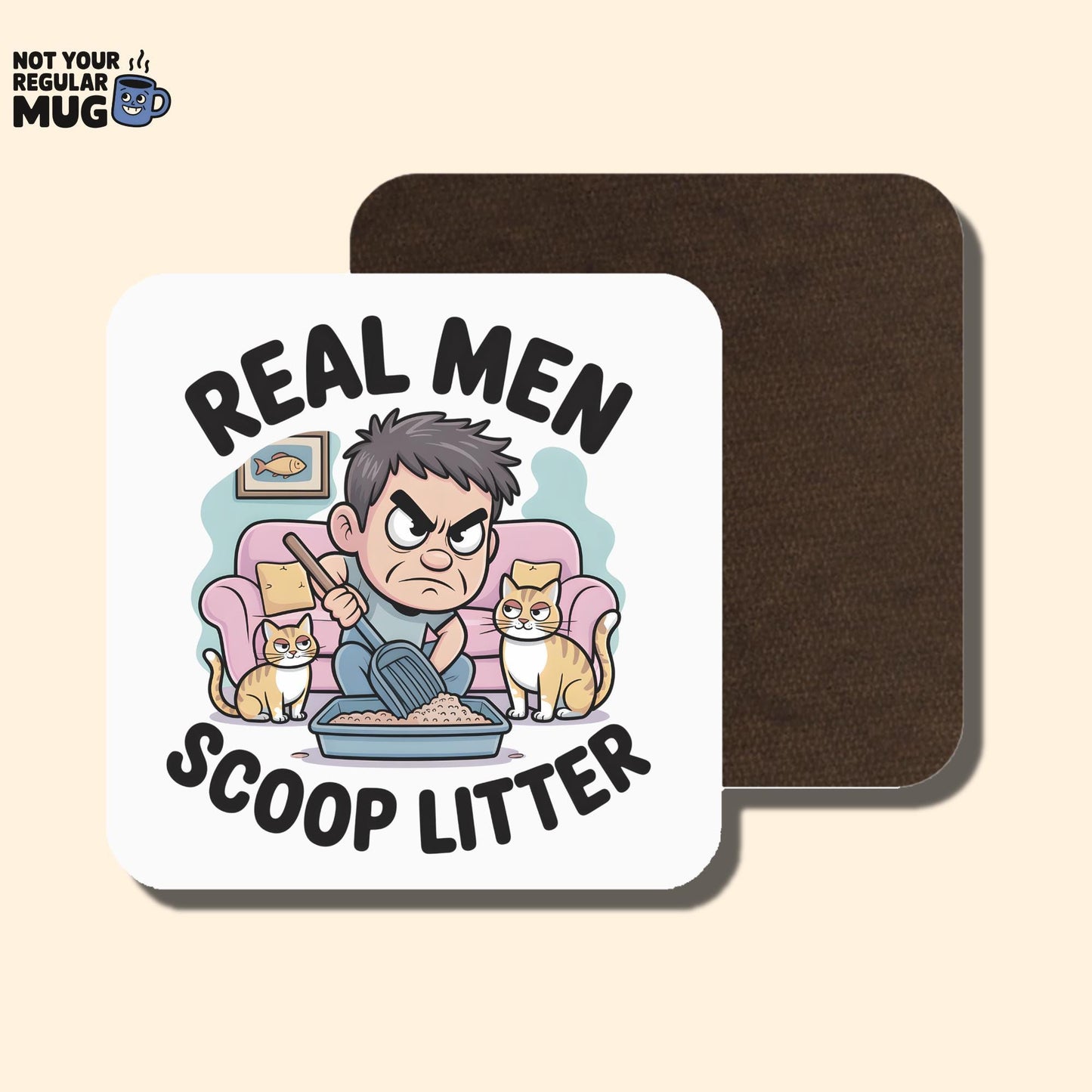 Real Men Scoop Litter Cat Mug