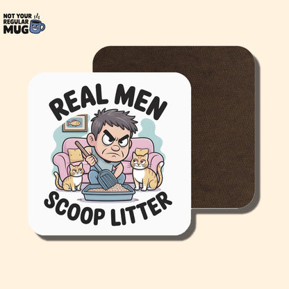 Real Men Scoop Litter Cat Mug