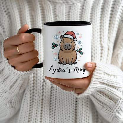 Custom Christmas Capybara Mug