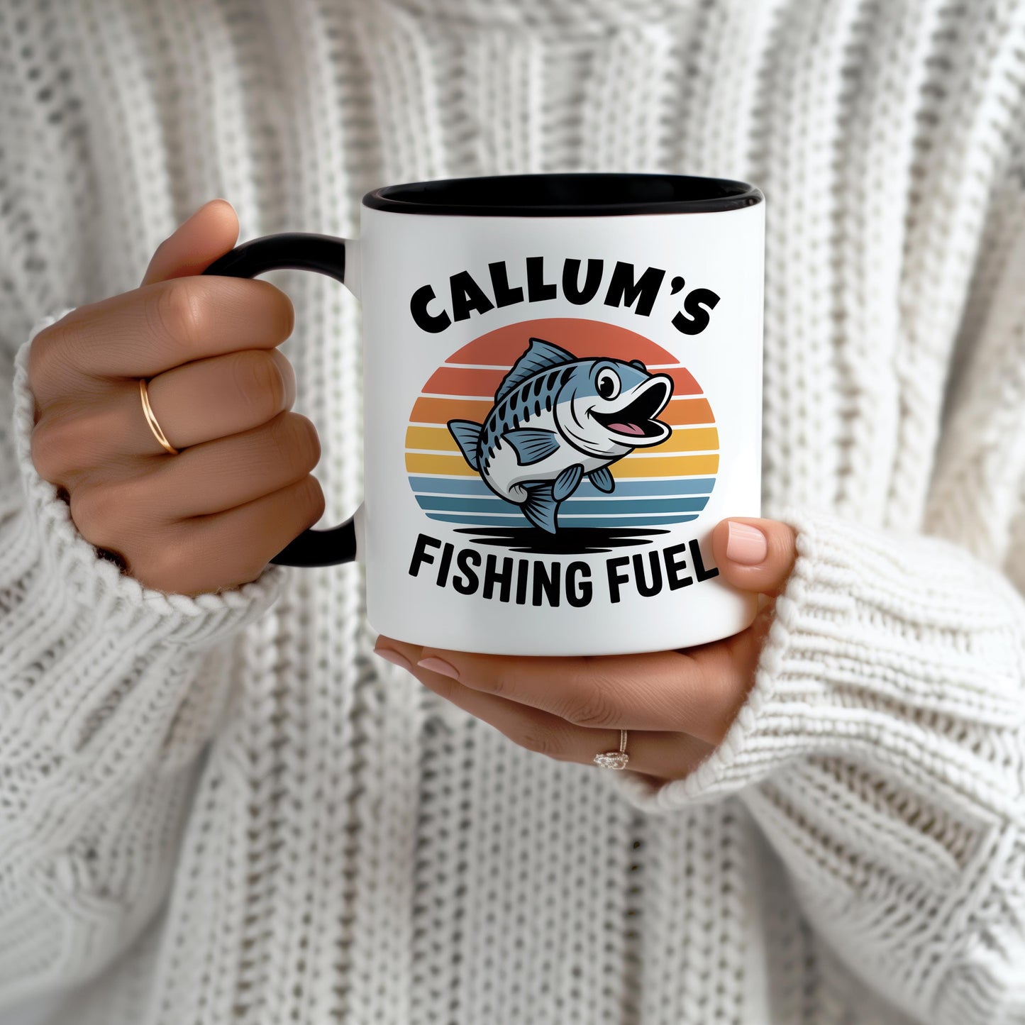 Personalised Fishing Mug - Custom Fisherman Gift