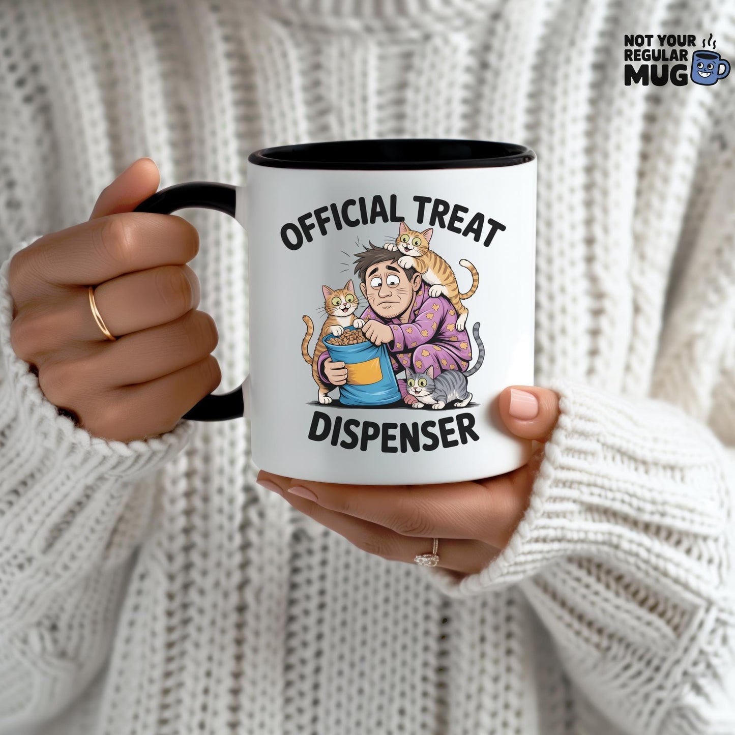 Official Treat Dispenser Cat Mug