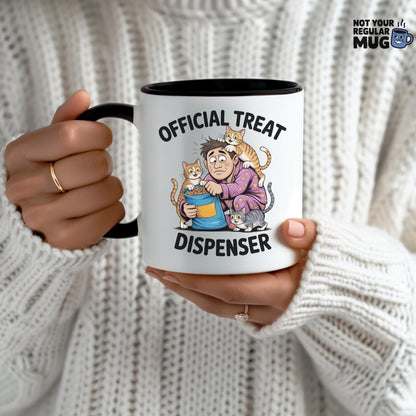 Official Treat Dispenser Cat Mug
