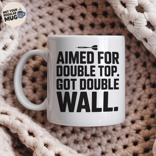 Aimed For Double Top Got Double Wall Darts Mug