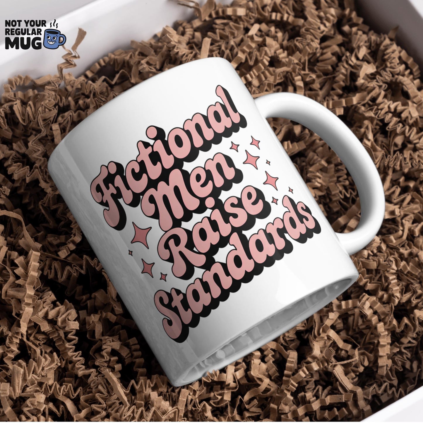 Fictional Men Raise Standards Book Lover Mug