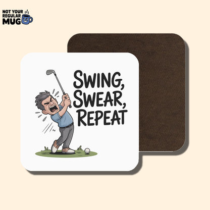Swing Swear Repeat Golf Mug