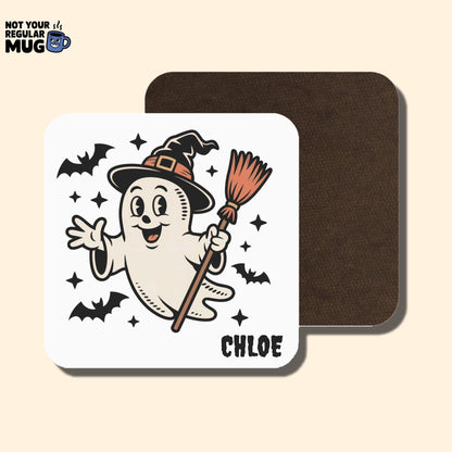 Personalised Vintage Ghost Halloween Mug