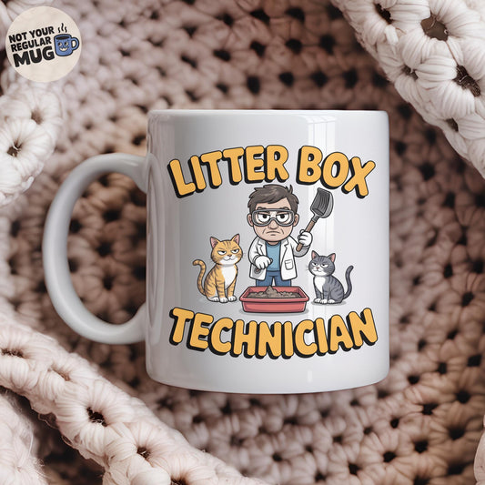 Litter Box Technician Cat Mug