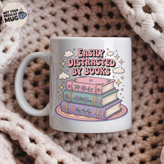 Easily Distracted by Books Mug