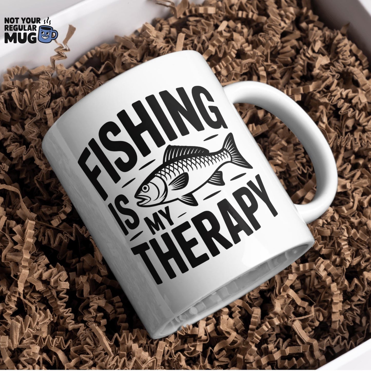 Fishing Is My Therapy Mug