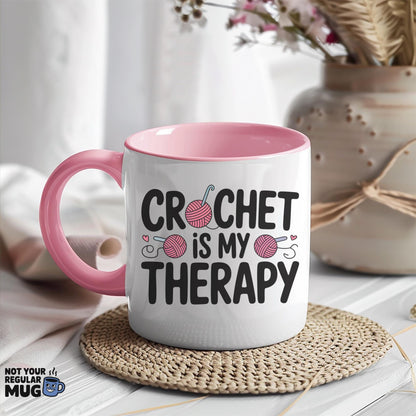 Crochet Is My Therapy Mug