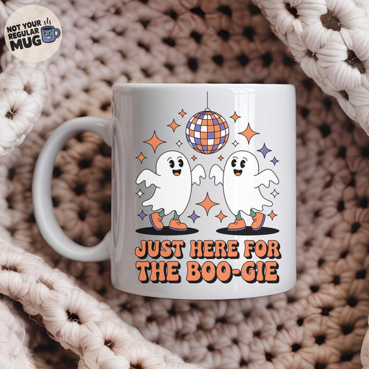Just Here for the Boo-gie Halloween Ghost Mug