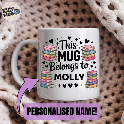Personalised My Weekend Is Booked Book Lover Mug