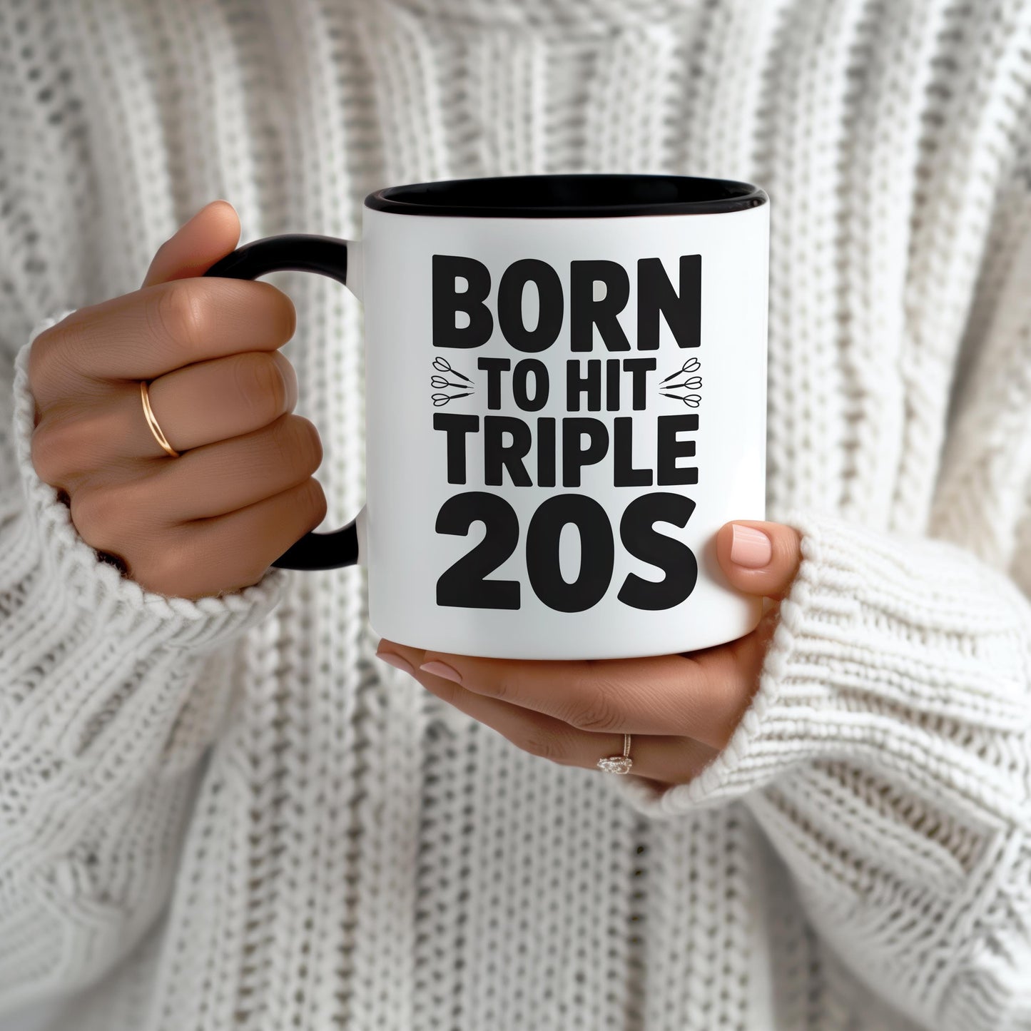 Born to Hit Triple 20s Darts Mug