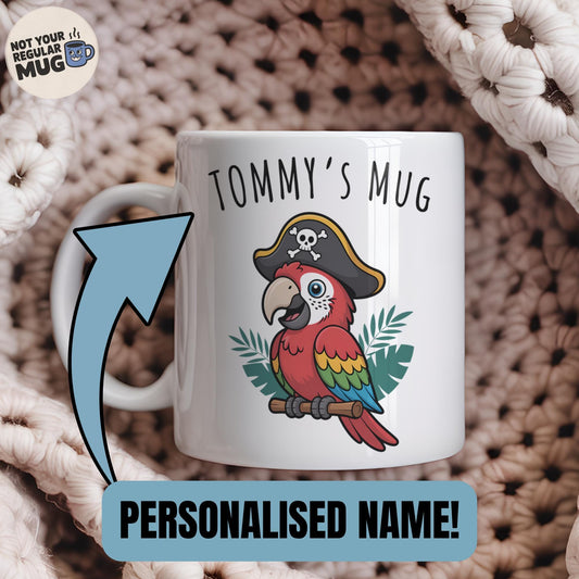 Custom Pirate Parrot Mug