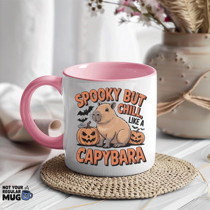 Halloween Capybara Mug “Spooky but Chill”
