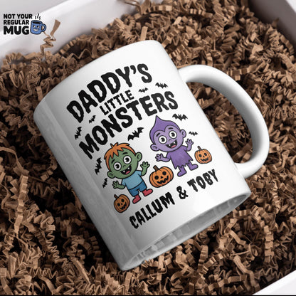 Personalised Daddy’s Little Monsters Halloween Mug