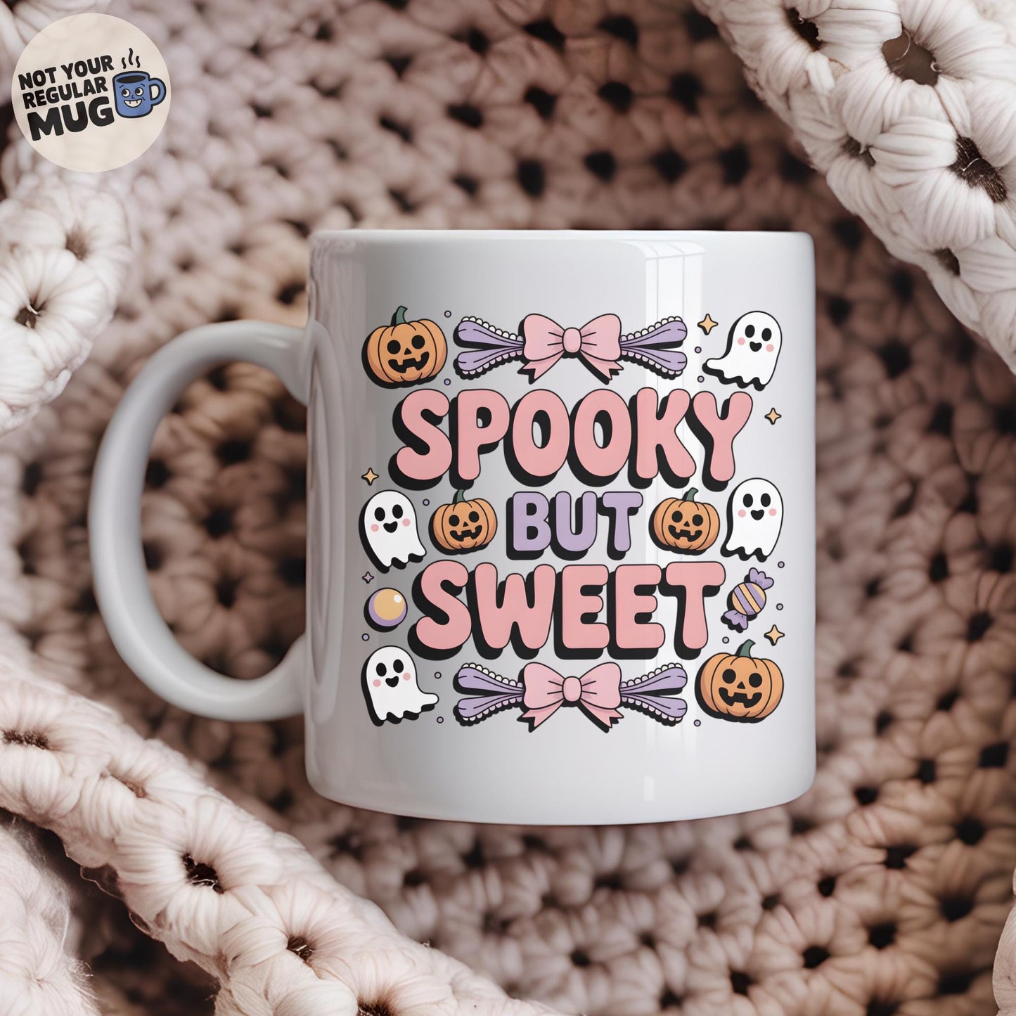 Spooky But Sweet Coquette Halloween Mug