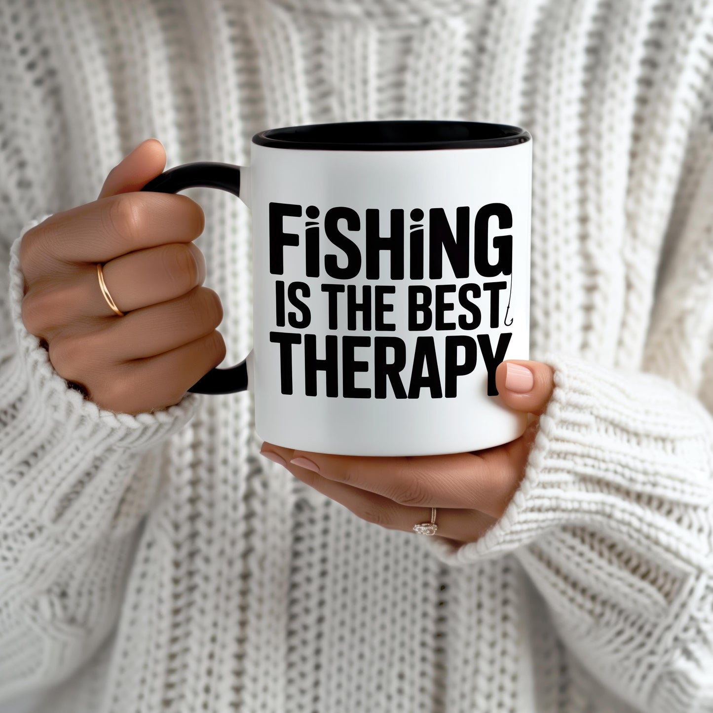 Fishing Is The Best Therapy Mug