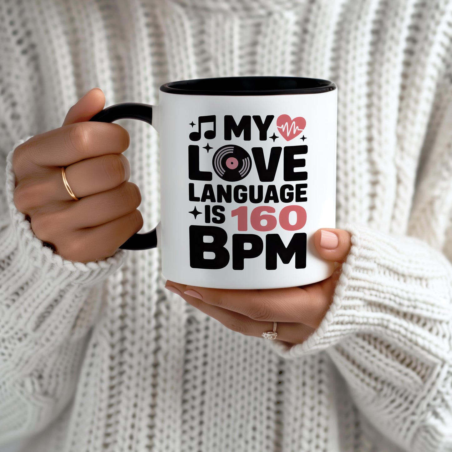 My Love Language Is 160 BPM DJ Mug