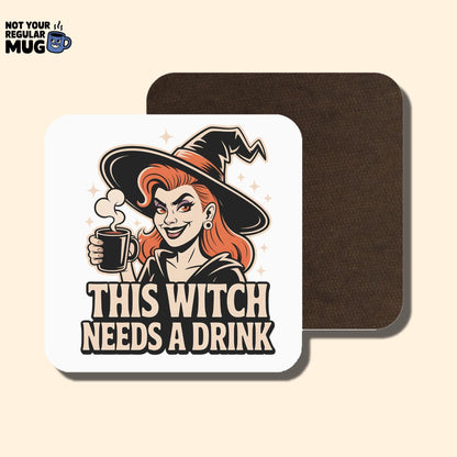 This Witch Needs a Drink Halloween Mug