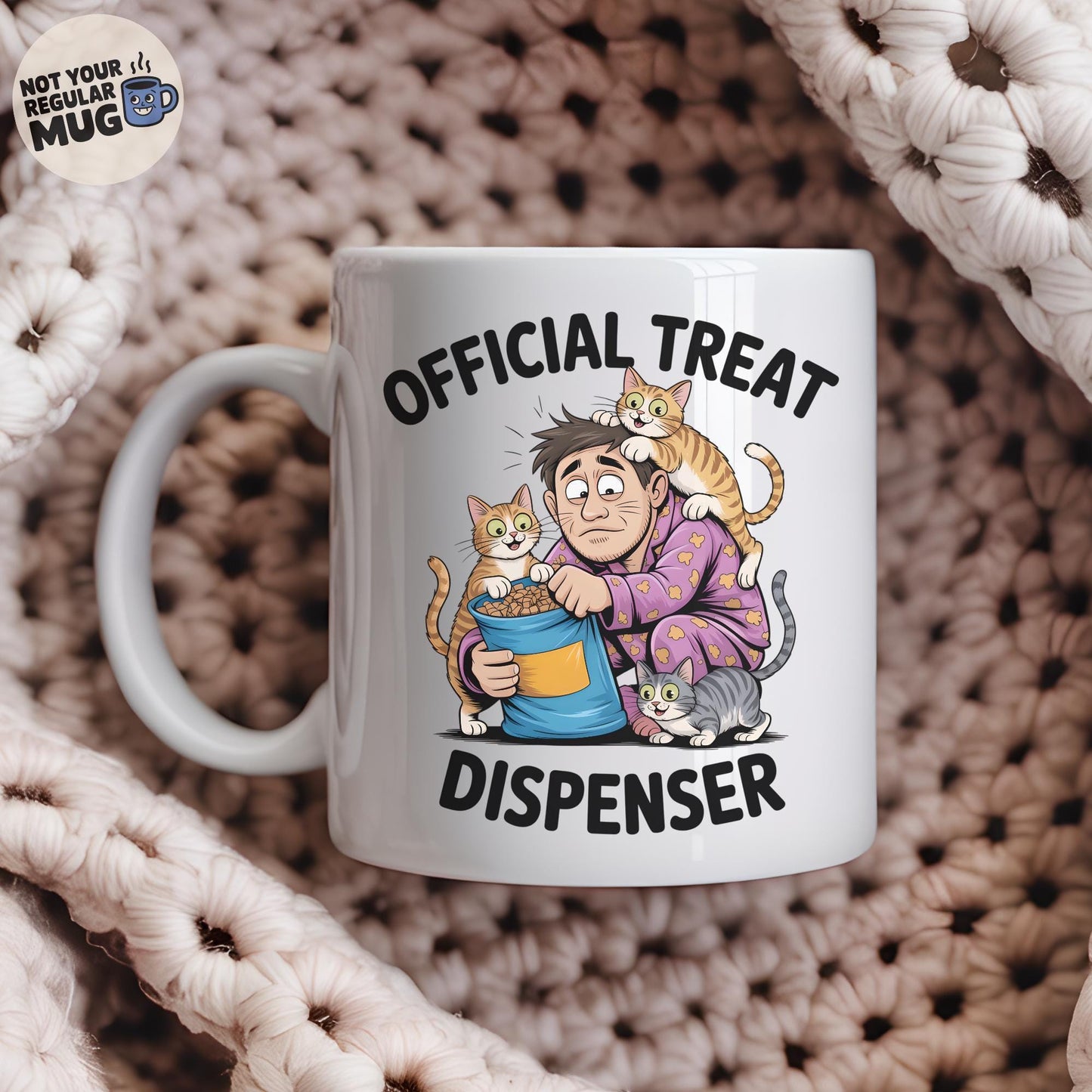 Official Treat Dispenser Cat Mug