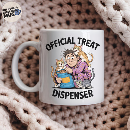 Official Treat Dispenser Cat Mug