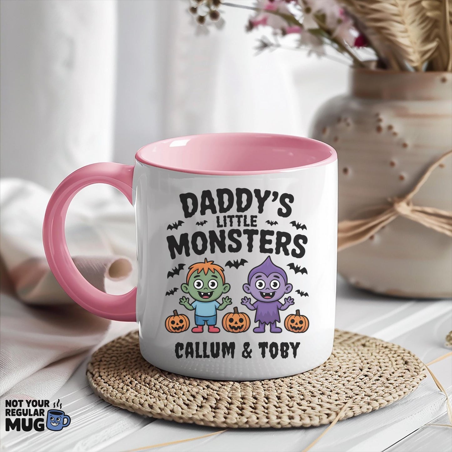 Personalised Daddy’s Little Monsters Halloween Mug