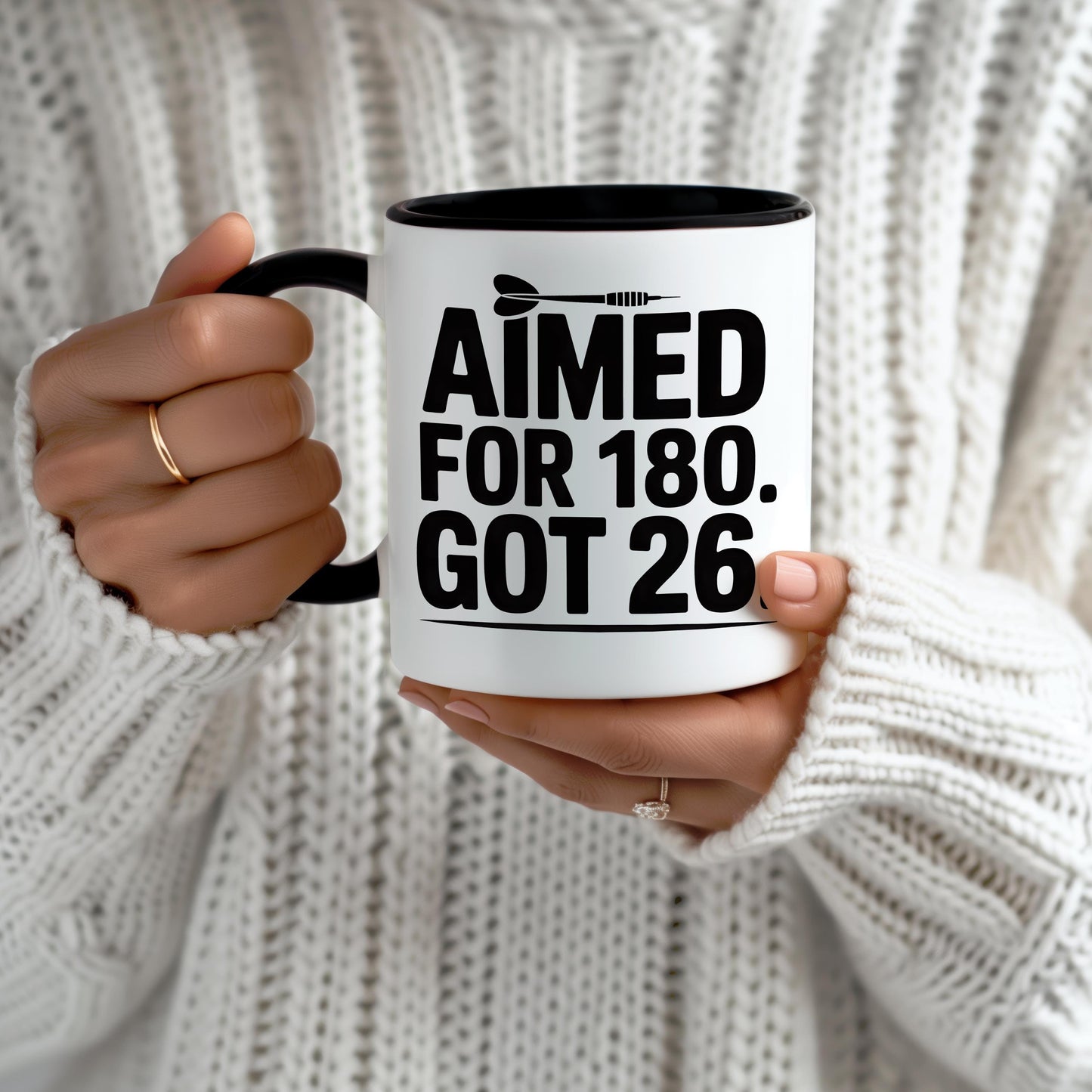 Aimed For 180 Got 26 Darts Mug