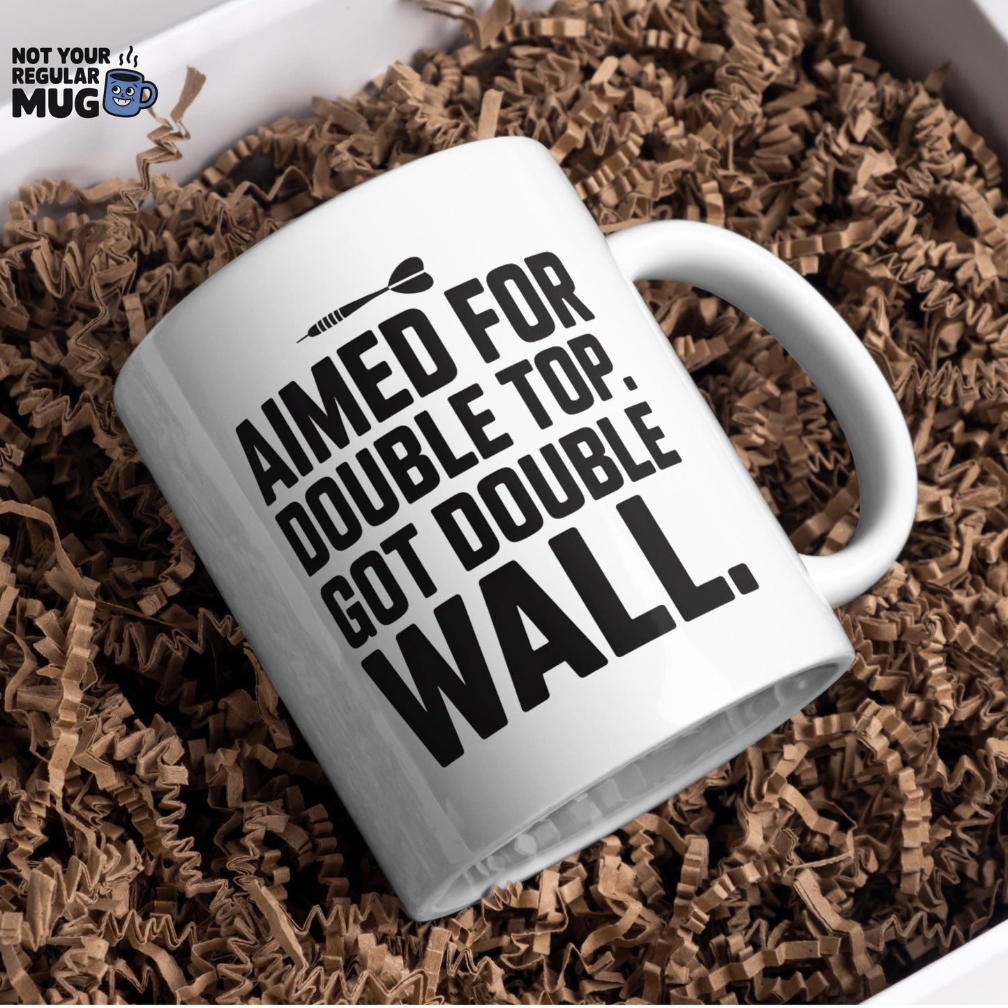 Aimed For Double Top Got Double Wall Darts Mug
