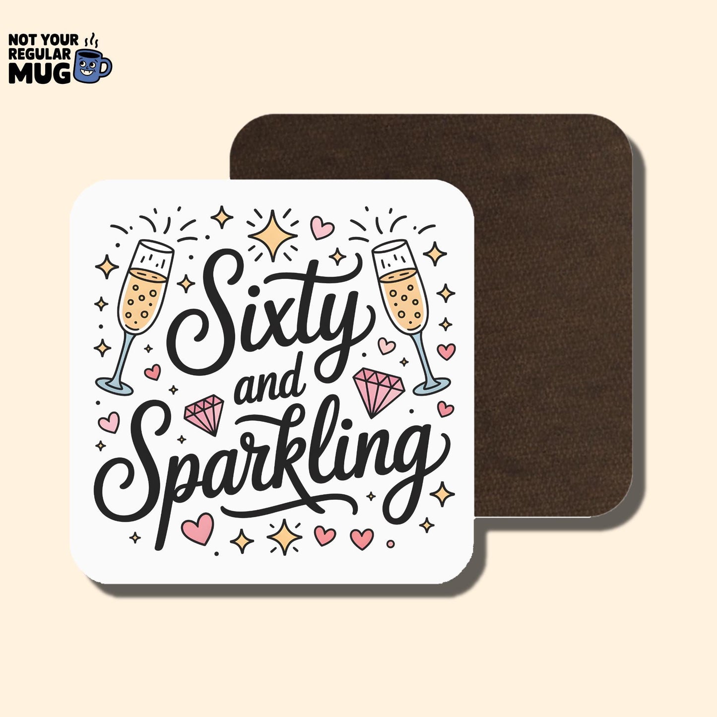 Funny 60th Birthday Mug - Sixty and Sparkling
