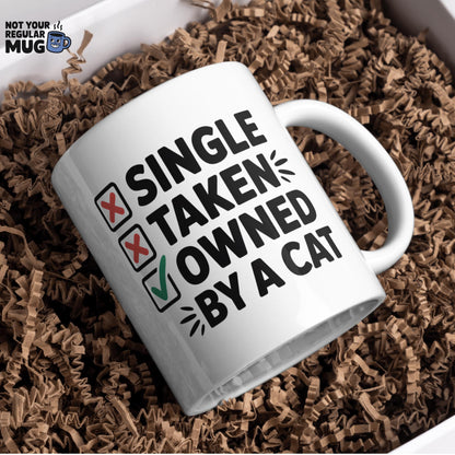 Single Taken Owned By a Cat Mug