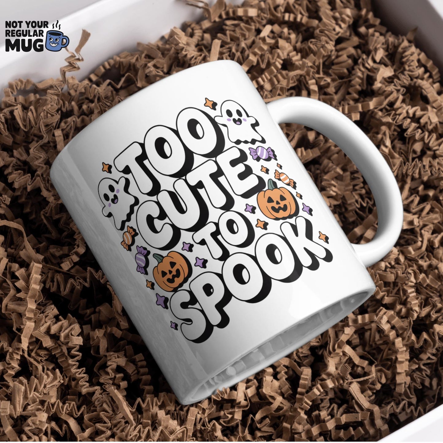 Too Cute to Spook Halloween Mug