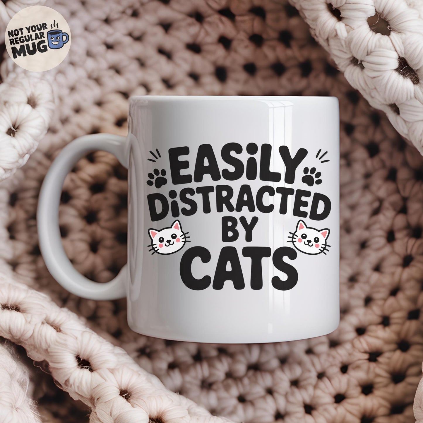 Easily Distracted by Cats Mug