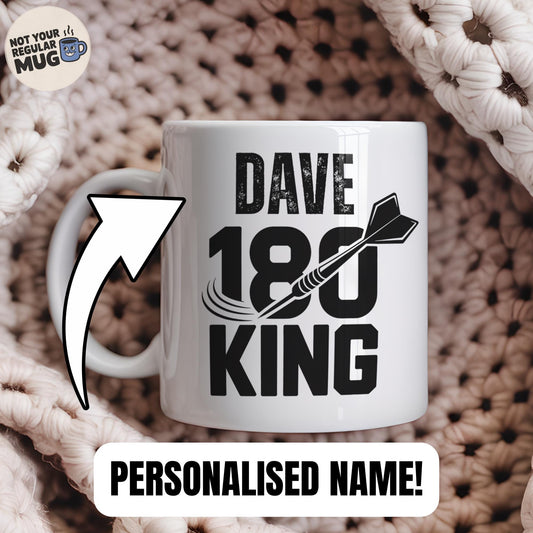 Personalised 180 King Darts Mug