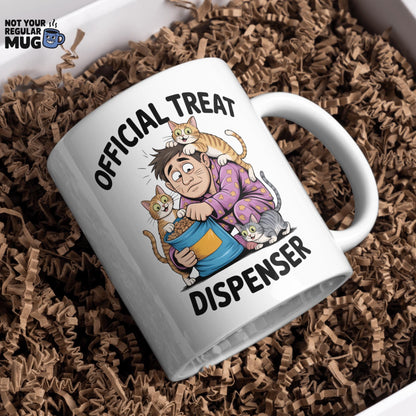 Official Treat Dispenser Cat Mug