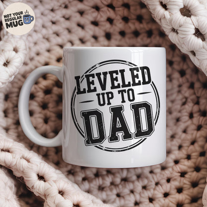 Leveled Up to Dad Mug