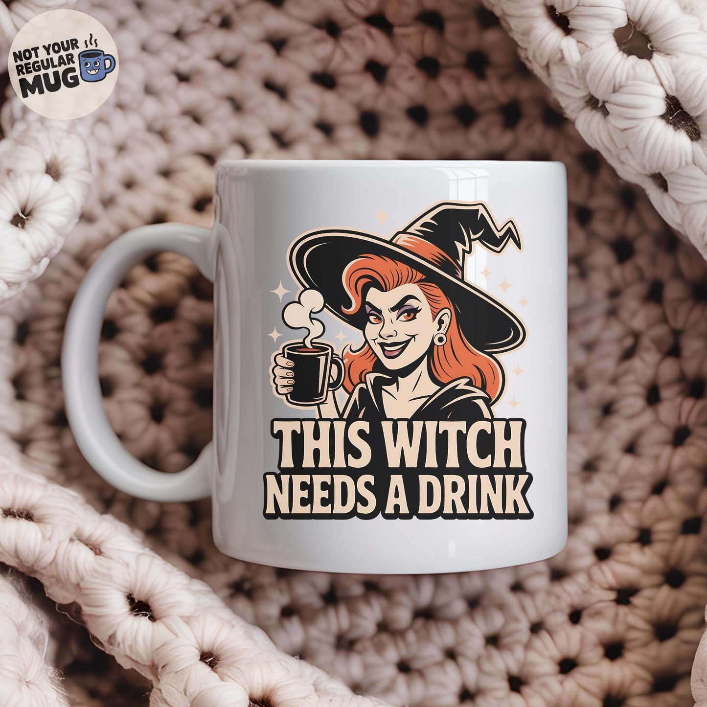 This Witch Needs a Drink Halloween Mug