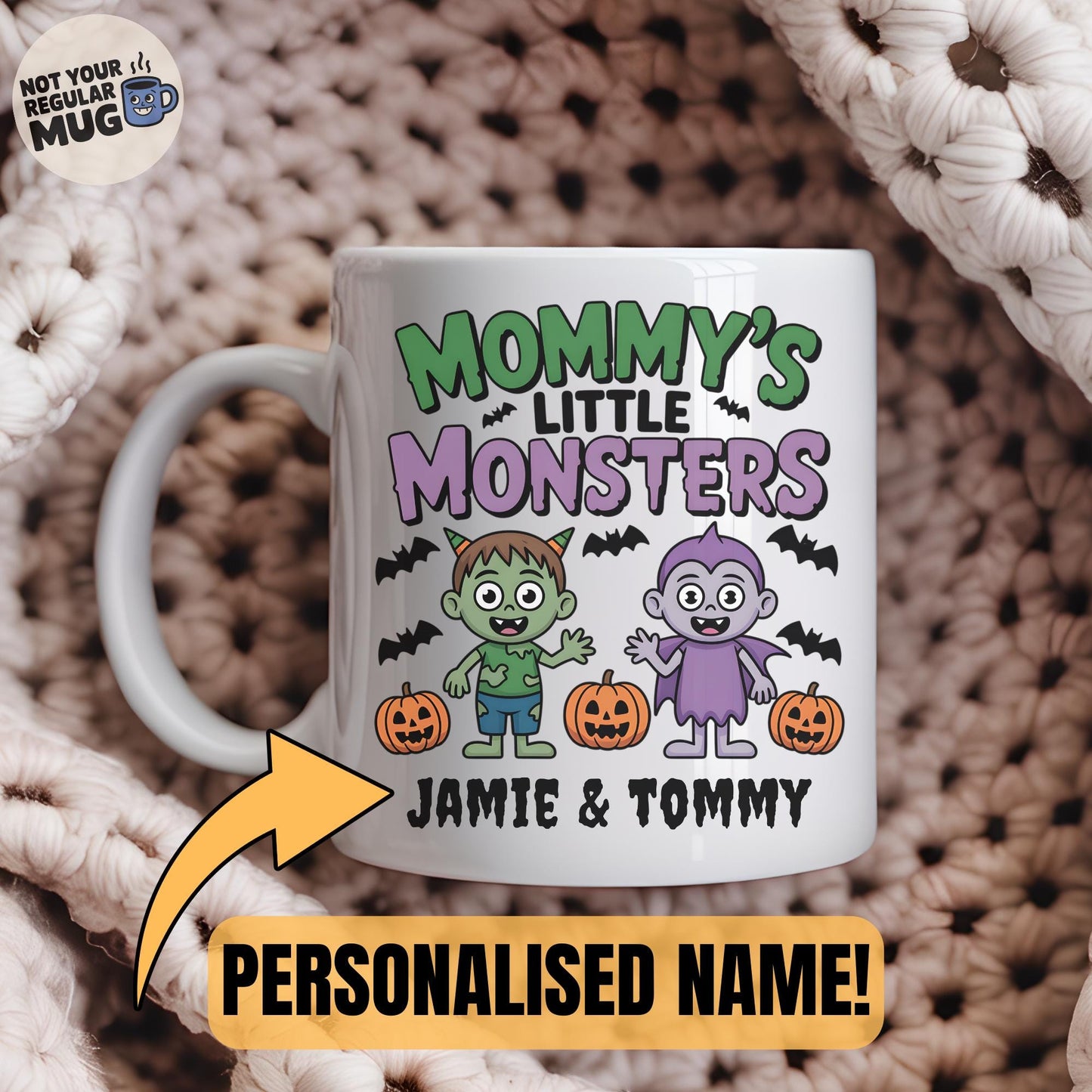Personalised Mommy’s Little Monsters Halloween Mug