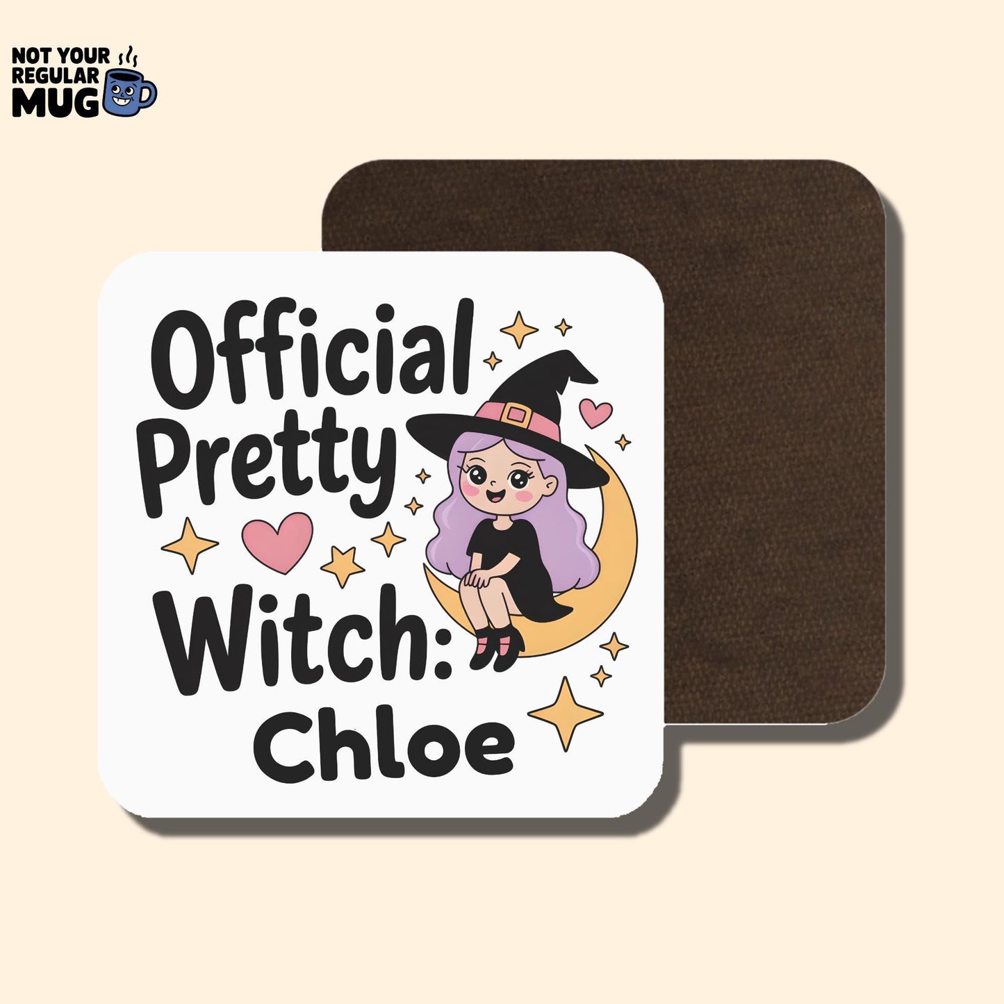 Personalised Pretty Witch Halloween Mug