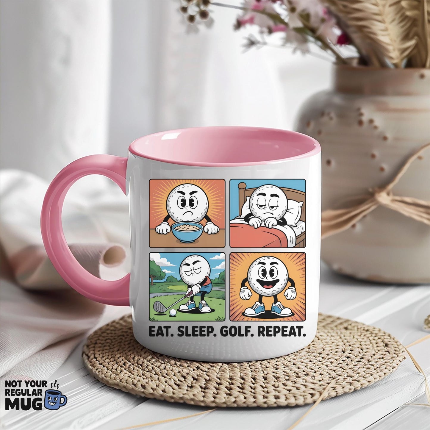 Eat Sleep Golf Repeat Mug