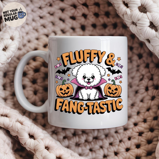 Bichon Halloween Mug – Fluffy & Fang-tastic Dog Mug