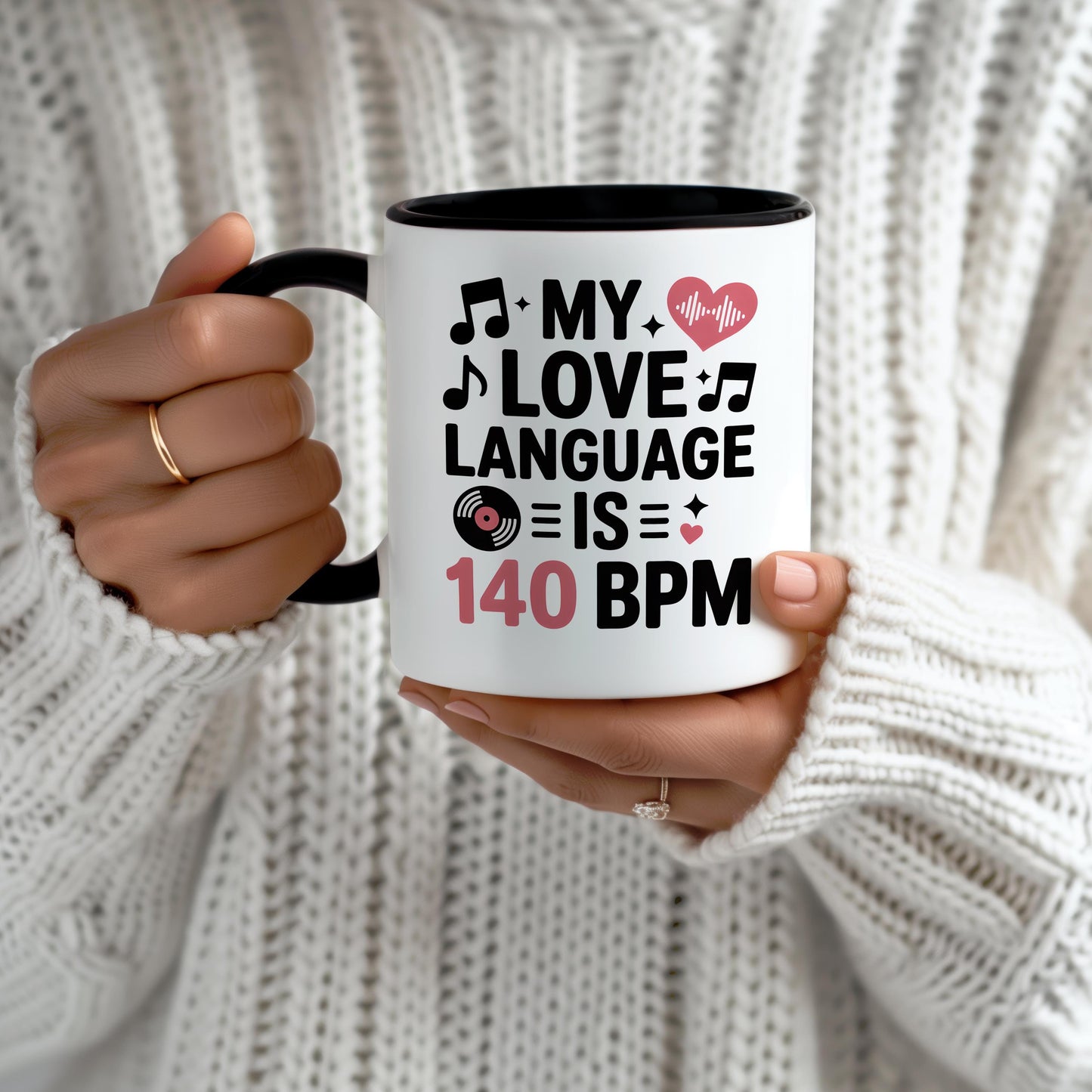 My Love Language Is 140 BPM DJ Mug