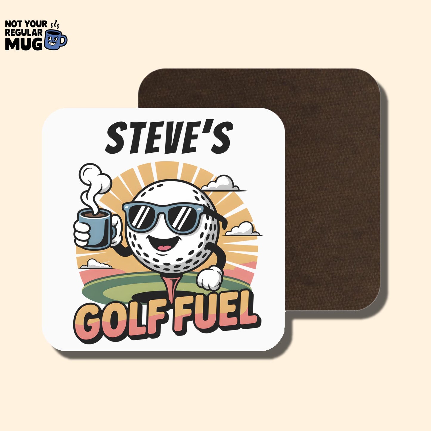 Personalised Golf Fuel Mug - Custom Golf Coffee Mug with Name