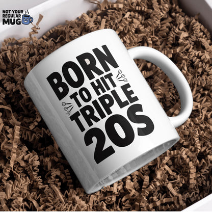 Born to Hit Triple 20s Darts Mug