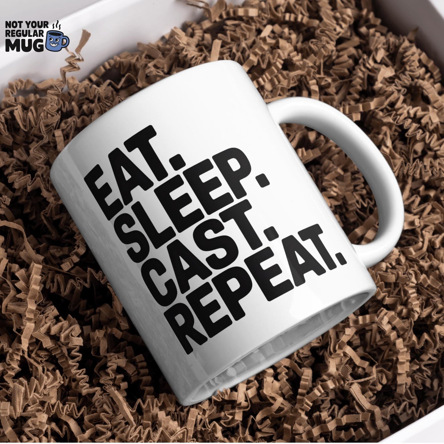 Eat Sleep Cast Repeat Fishing Mug