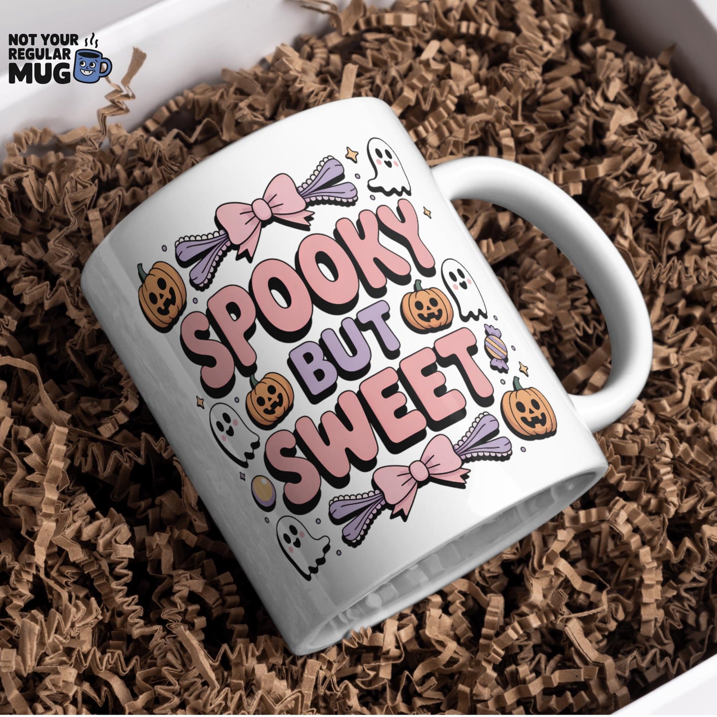 Spooky But Sweet Coquette Halloween Mug