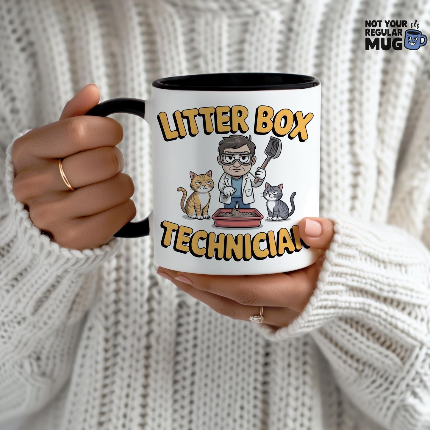 Litter Box Technician Cat Mug